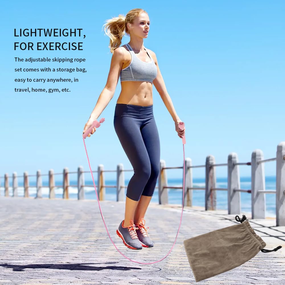 Amazon | 縄跳び 2.8m 収納バッグ付き スピードスキップ 有酸素